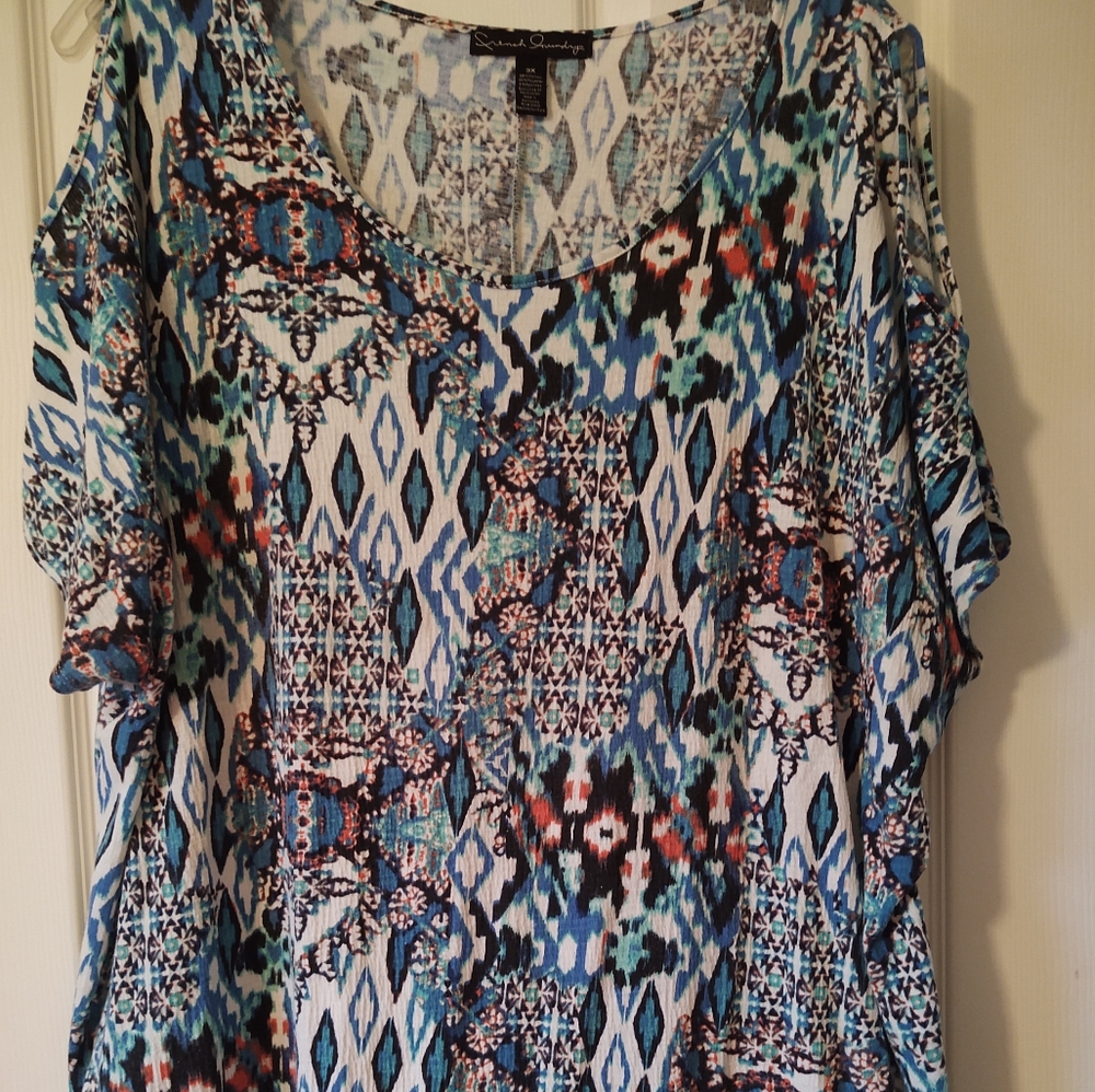 French Laundry Peek A Boo Sleeve Size 3X
